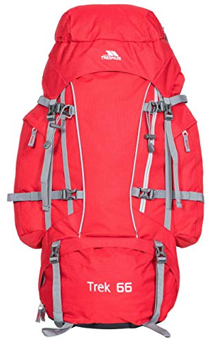 Trespass 66L Red Tone Rucksack Trek