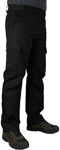 LA Police Gear Herren Cargo Ccp1017lrs | Elastischer Bund, mittlere Taille, entspannte Passform, Arbeitshose, Cargohose für Damen