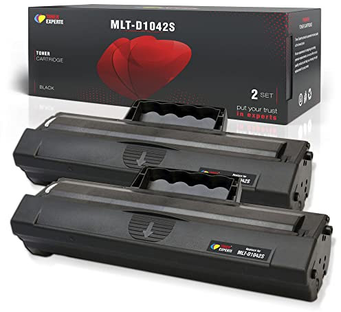 Toner Experte Kompatibel für Samsung MLT-D1042S Schwarz Tonerkartusche Ersatz für D1042S für ML 1660 ML 1675 ML 1860 ML 1865W SCX 3200 SCX 3205 SCX 3205W Druckerpatronen 2er-Pack