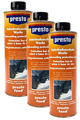 Presto 3X 603246 UNTERBODENSCHUTZ AUF WACHSBASIS STEINSCHLAGSCHUTZ HELL 1 l
