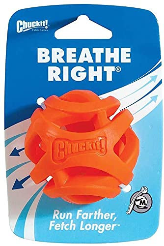 Chuckit Breathe Right Fetch Ball Medium - Hundewurfball - Doppelpack - 1 Stück