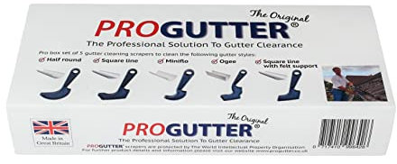 New PROGUTTER Box Set of 5 Gutter Cleaning scrapers
