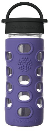 Lifefactory Glass Hydration Bottle Iris 350 ml