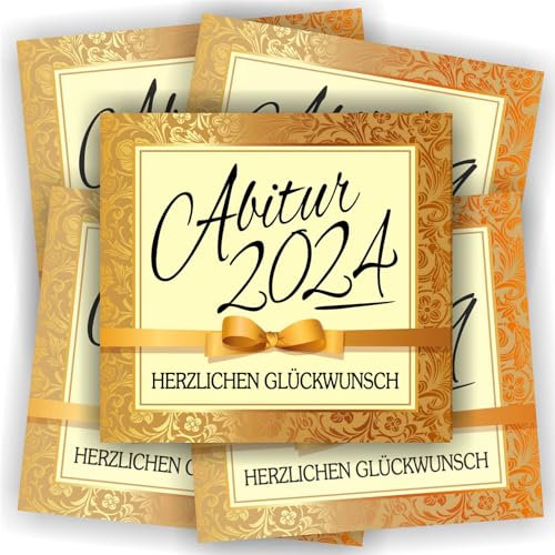 Play-Too 5 Aufkleber Flaschenetikett Etikett Abi Abitur Reifeprüfung 2025