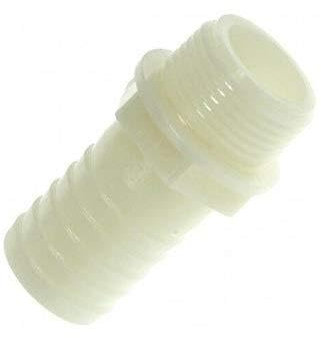 BUCCHI RACCORDO PORTAGOMMA DIRITTO MASCHIO 1'' x 30 mm IN NYLON TUBO PORTA GOMMA