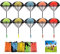 FUNVCE 10 Stück Fallschirm Spielzeug Kinder, Fallschirmspringer Hand werfen Fallschirm Outdoor Flugspielzeug Geschenk für Kinder, Wurf Parachute Spiele für Draußen
