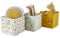 Vertbaudet VERTBAUDET3er-Set Kinder Aufbewahrungsboxen „Pandafreunde“grün+senfgelb+bedrucktONE Size