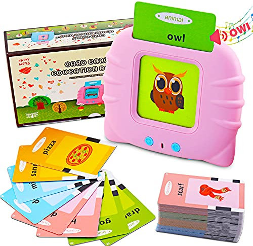 Lernspielzeug für 1, 2, 3, 4, 5, 6 Jahre, 112 Blatt, 224 Wörter, sprechende Baby-Speicherkarten, Lernspielzeug, Vorschul-Lernressource, elektronisches interaktives Spielzeug