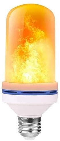 Ecoodisk Flickering Candle Bulb Led Flame Effect Fire Electric Bulb E27 Bulb Household Bulb 4 Modes (Flame+Breathing+Continuous+Inverted),1,E27