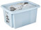 keeeper Caja de almacenamiento con tapa Mickey Mouse, Giratoria y apilable, Para niños, 15 L, Karolina, Azul Cloudy