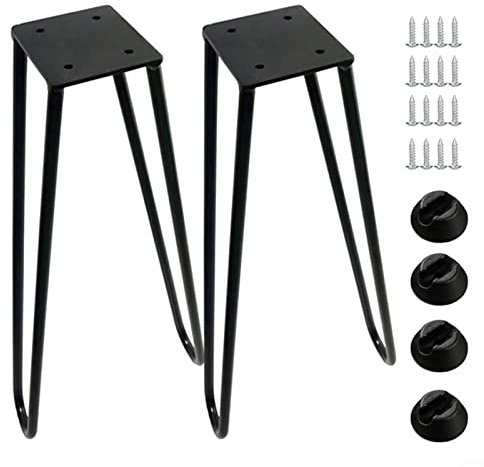 1 paire de pieds de table basse pliables en métal moderne pour meubles, bancs, chaises