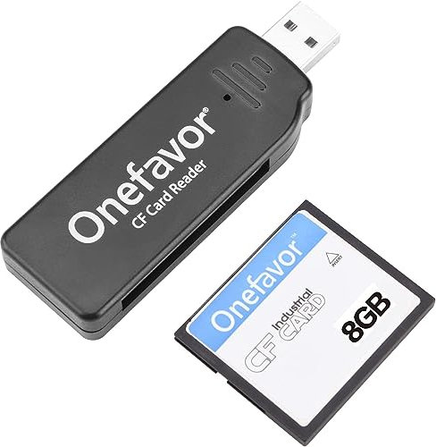 Onefavor CompactFlash-Kartenleser, Compact Flash CF-Speicherkarten-USB-Leser/-Schreiber (mit 8G CF-Karte)