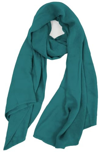 Van Der Rich ® - Schal Pashiminas Tücher Stolen - Damen (Uni-Petrol)