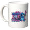 irpot Tazza colazione bianca in ceramica con stampa personaggio a scelta possibilità di personalizzazione Idea regalo festa a tema compleanno battesimo natale bomboniera (Stitch)