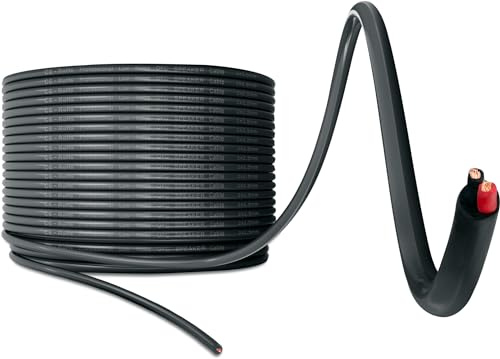 Pronomic BOXOE-50 Lautsprecherkabel 2x 2,5 mm² - Professionelles, 2-adriges Boxenkabel für DJ & PA - Aderquerschnitt: 2x 2,5 mm² - Länge: 50 m - Schwarz