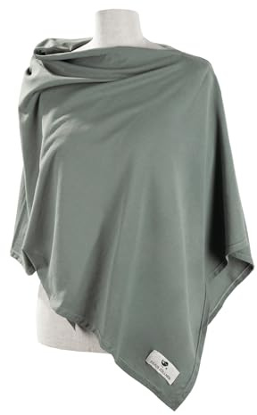 Julius Zöllner Stilltuch aus 100 Prozent Jersey-Baumwolle, OEKO-TEX STANDARD 100, Made in Germany, uni basil