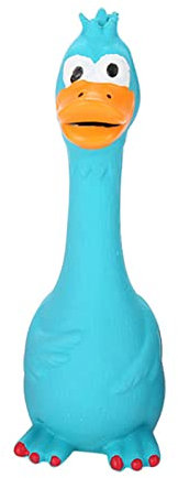 Qikam Huhn Quietschende Hundespielzeug, Screaming Chicken Latex Squaking Chicken Toy Neuheit Und Langlebiges Latex Chew Molar Dog Toy Für Kinder Und Hunde 7,87 × 2,75 Zoll