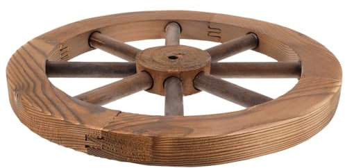 CORHAD Holzwagenrad Dekor Wandbehang Vintage Holzrad Ornament Raddekoration Für Wohnzimmer Garten Деко Zufälligen Stil
