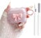 Cute AirPods Pro 2/1 Gen Clear Case, Girly 3D Bow Design Soft TPU Protective Shockproof Kawaii Apple iPod Pro 2nd/1st Generation Cover with Cleaner Pen & Keychain Girls Women 2023/2022/2019 - Pink