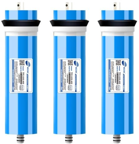 Umkehrosmose-Membranelement, RO-Membran-Umkehrosmose Wasserfilter 50/75/100/200/300/400/600 GPD Austausch Osmose-Wasser, Universell Kompatibel Umkehrosmose RO Membran Ersatz-3Pcs