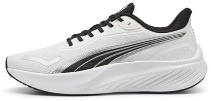 PUMA Mixte Pounce Lite Chaussure de Course sur Route, White Black, 46 EU
