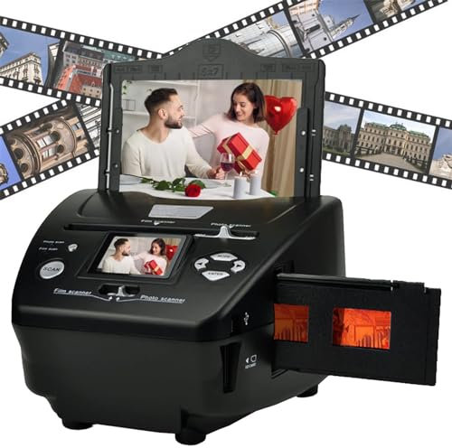 Film & Slide Scanner Digital Film Converter, 8.1 Mega Pixels Photo and Film Scanner, 135 Negative Scanner Photo Scanner Views on Your Computer or USB