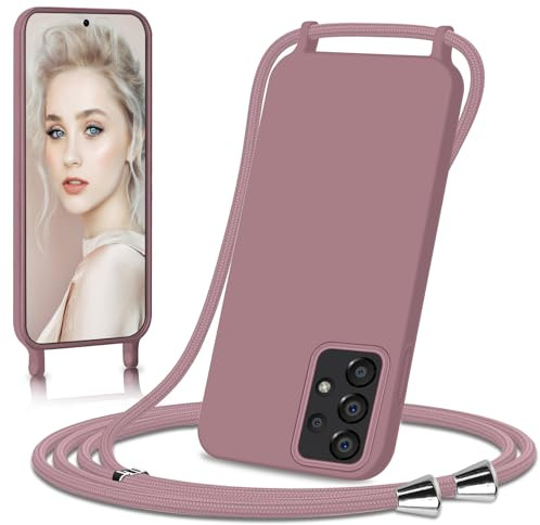 Ailicici Handykette für Samsung Galaxy A52 Hülle, Necklace Hülle mit Bands Handyhülle für zum Umhängen, Silikon Case mit Handykordel, Schutzhülle zum Umhängen Kordel