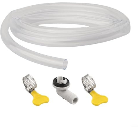 Oniissy Ablaufschlauch-Set für Klimaanlage, geteilte Flügel, Ersatz-Klimaanlage, flexibler Abflussrohr (1,8 m)