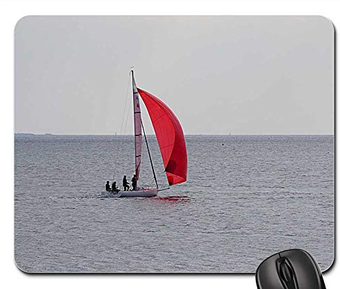 Mauspads, Segelboot Segeln Navigation Boot Segelboot Meer Rutschfest Gaming Mauspad Verschleißfest Mousepad Für Büro Computer Laptops 25X30Cm