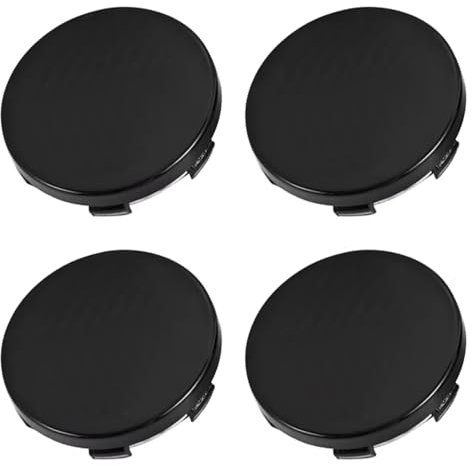 Nabendeckel für Renault Twingo 2/II Phase 2 BJ 2012-2014, Radnabenabdeckung Set ABS Kunststoff Aluminium Nabenkappen für Felgen Radnaben Felgendeckel Felgenkappen,60mm-Black