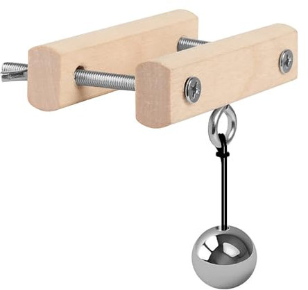 Qiyasex Hodenpresse Hodenquetscher Ballstretcher Hodengewicht Hodenstrecker Hodenpresse Ball-Stretcher-System CBT Erotik Sexspielzeuge für Männer,Einstellbarer Penisring Hodenringe Aus Holz(Holzfarbe)