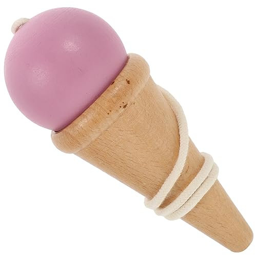 KONTONTY Kendama Spielzeug Aus Holz Für Junge Mädchen Mit Hand-Augen-koordination Übung Spielzeug Tragbares Lustiges Interessantes Kinderspielzeug Kinderzubehör Hobby Spieler