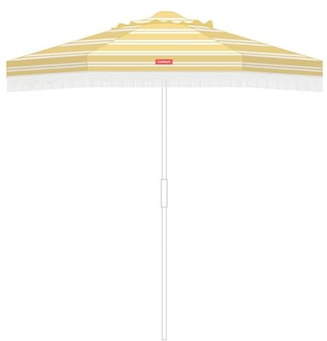 Flamingueo Grand Parasol, Plage, Piscine, Jardin Extérieur, Hauteur et Orientation Réglables, Protection UPF 50+, Polyester, Sac de Transport, 270 x 235 cm