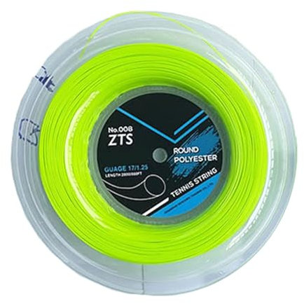 Corda durevole per racchetta da tennis a forma rotonda multicolore in poliestere per un maggiore controllo e stabilità