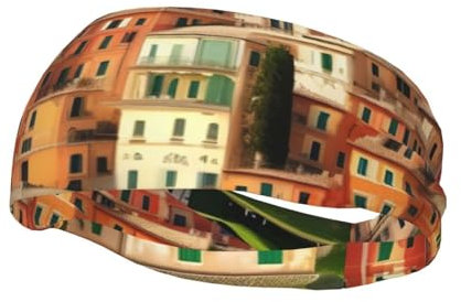 Schönes, dehnbares Sportschweißband mit Italien-Aufdruck, für Herren und Damen, zum Laufen, Basketball, Fitnessstudio, mehr Schweißband