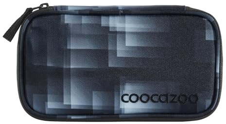 Coocazoo Mäppchen „Shadow Shift”, grau, Federmäppchen, großes Hauptfach, Reißverschlussfach mit Klarsichtfach im Deckel, Fach für Geodreieck, Stiftehalter, ab der 3. Klasse