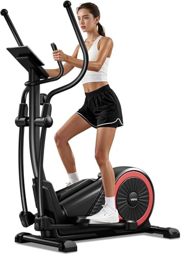 CURSOR Crosstrainer für Zuhause mit 16 Widerstandsstufen | Crosstrainer 40 cm Schrittlänge,Ultraleiser Magnetischer Ellipsentrainer,Herzfrequenzgriffe,LCD-Display,Tragfähigkeit 159 kg