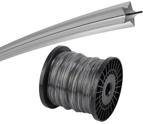 PULLMER Trimmerfaden, Mähfaden 3mm x 410m, freischneider Faden, trimmerschnur, Schnur für Motorsensen & Rasentrimmer