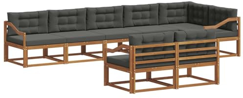 Mengtu Modulares Akazienholz-Teakholz-Sofa-Set für Garten und Pool - Komfortabel, Modular, Wetterfest 3367770