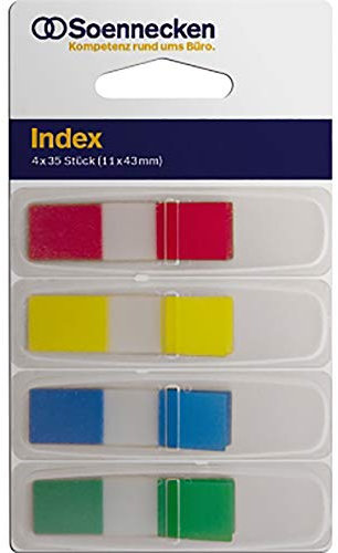 Soennecken Haftstreifen Index Mini 5824 12,5x43mm 36Streifen 4St.