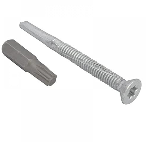 TechFast Heavy Duty Timber to Steel Roofing Screws | 5.5 x 60mm | Elementech | Bag 100