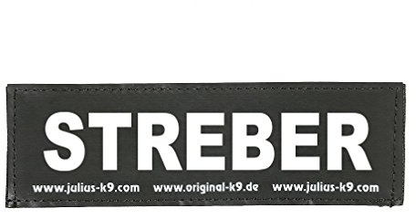 Interchangeable Patches, 1 pair, STREBER, Size: Small, Black