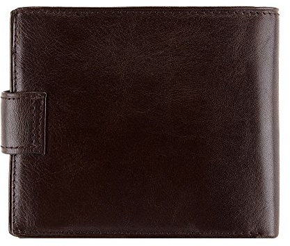 WITTCHEN Geldbörse aus Rindsleder | Kollektion: Arizona | mit Druckknopfverschluss | aus hochwertigen Materialien | elegant und klassisch | 12x10 cm