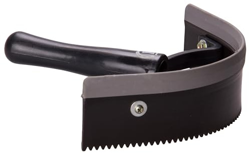 Imperial Riding Schweißmesser IRH, effektives Schweißmesser zum Entfernen von Wasser und Schweiß, ergonomischer Abzieher für Pferdepflege mit stylischem Stall-Look, Schwarz