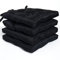 Rohi Pack of 4 Luxury Chair Pads with Ties – Water Resistant Garden Seat Pads for Dining Chairs – 5cm Thickness Quilted Design Chair Cushions – 38x38x5cm (Black)