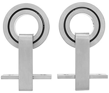 INTERSTEEL - 2-teiliges Laufrollen-Set Modern Top Edelstahl gebürstet - Schiebetürrollen für Schiebetüren, Innentüren und Wandschränke - 155 mm