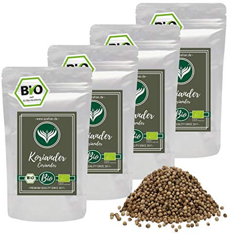 Azafran BIO Koriander-Samen ganz Koriander Saat (Körner) 1kg