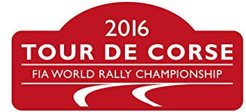 PEGATINAS Autocollants Rallye Tour de Corse 2016 France Rally adhésifs PR25