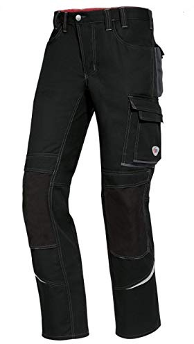 BP Comfort Plus 1803-720-32 Arbeitshose - Gummizug im Rücken - Bundfalten - Normale Passform - Größe: 60s - Farbe: schwarz