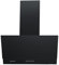 Cookology CHA600BK/A 60cm Angled Glass Extractor Fan, Designer Chimney Wall Mounted Cooker Hood, 3 Speed Settings and 315m/3 Per Hour Extraction Rate with LED Lights - In Black